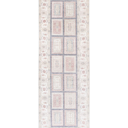 Serenity 2' 7" X 8' 0" Hand Knotted Wool Rug 2' 7" X 8' 0" (79 X 244) / Grey / Wool