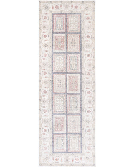 Serenity 2' 7" X 8' 0" Hand Knotted Wool Rug 2' 7" X 8' 0" (79 X 244) / Grey / Wool