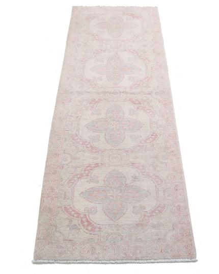 Serenity 1' 11" X 6' 2" Hand Knotted Wool Rug 1' 11" X 6' 2" (59 X 188) / Ivory / Wool