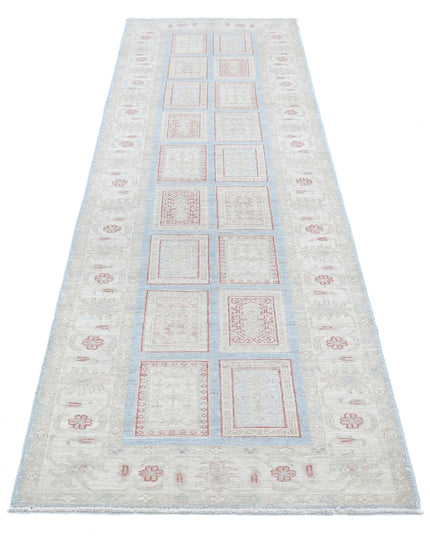 Serenity 2' 8" X 9' 8" Hand Knotted Wool Rug 2' 8" X 9' 8" (81 X 295) / Blue / Wool