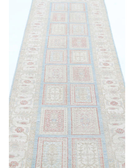 Serenity 2' 7" X 9' 10" Hand Knotted Wool Rug 2' 7" X 9' 10" (79 X 300) / Blue / Wool