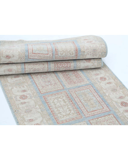 Serenity 2' 7" X 9' 10" Hand Knotted Wool Rug 2' 7" X 9' 10" (79 X 300) / Blue / Wool