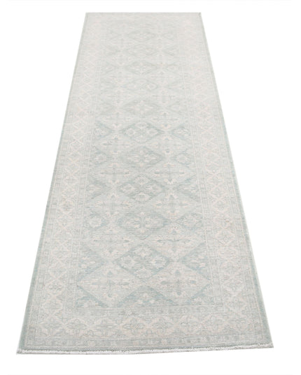 Serenity 2' 7" X 8' 1" Hand Knotted Wool Rug 2' 7" X 8' 1" (79 X 246) / Green / Wool