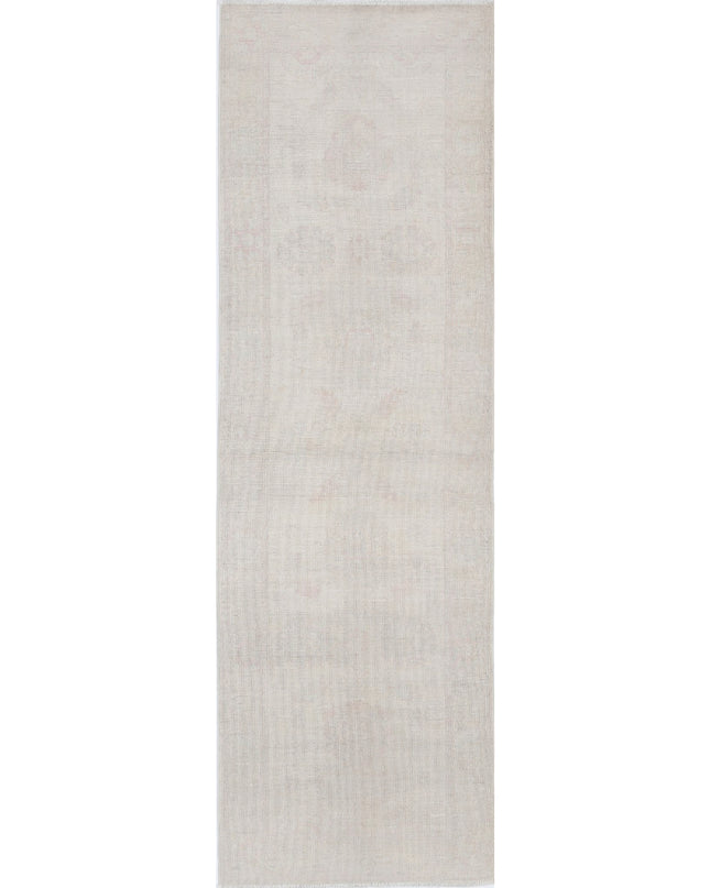 Serenity 2' 4" X 7' 8" Hand Knotted Wool Rug 2' 4" X 7' 8" (71 X 234) / Ivory / Wool