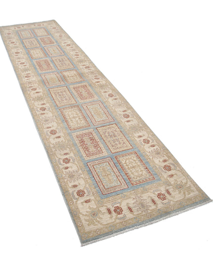 Serenity 2' 8" X 10' 2" Hand Knotted Wool Rug 2' 8" X 10' 2" (81 X 310) / Blue / Wool
