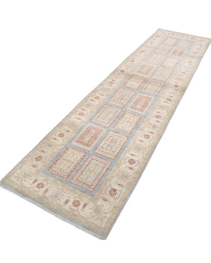 Serenity 2' 8" X 10' 2" Hand Knotted Wool Rug 2' 8" X 10' 2" (81 X 310) / Blue / Wool