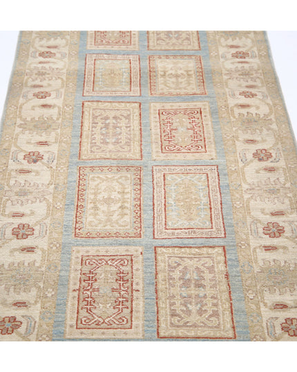 Serenity 2' 8" X 10' 2" Hand Knotted Wool Rug 2' 8" X 10' 2" (81 X 310) / Blue / Wool