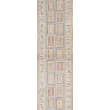 Serenity 2' 8" X 10' 2" Hand Knotted Wool Rug 2' 8" X 10' 2" (81 X 310) / Blue / Wool