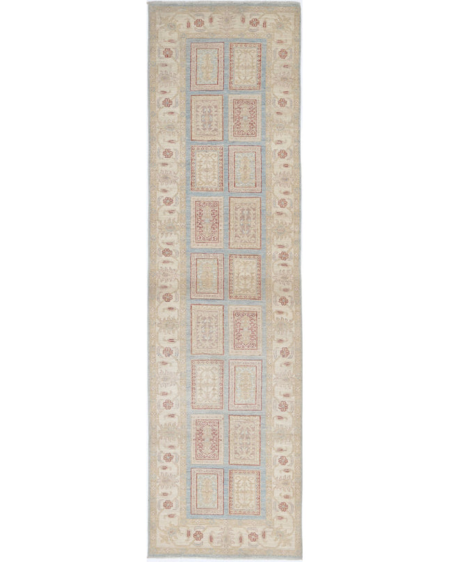 Serenity 2' 8" X 10' 2" Hand Knotted Wool Rug 2' 8" X 10' 2" (81 X 310) / Blue / Wool