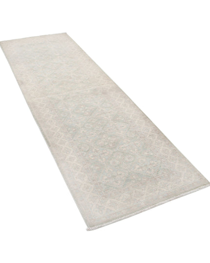 Serenity 2' 8" X 8' 0" Hand Knotted Wool Rug 2' 8" X 8' 0" (81 X 244) / Green / Wool