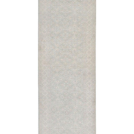 Serenity 2' 8" X 8' 0" Hand Knotted Wool Rug 2' 8" X 8' 0" (81 X 244) / Green / Wool