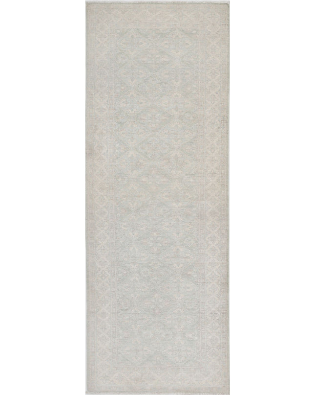 Serenity 2' 8" X 8' 0" Hand Knotted Wool Rug 2' 8" X 8' 0" (81 X 244) / Green / Wool