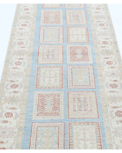 Serenity 2' 7" X 8' 2" Hand Knotted Wool Rug 2' 7" X 8' 2" (79 X 249) / Blue / Wool