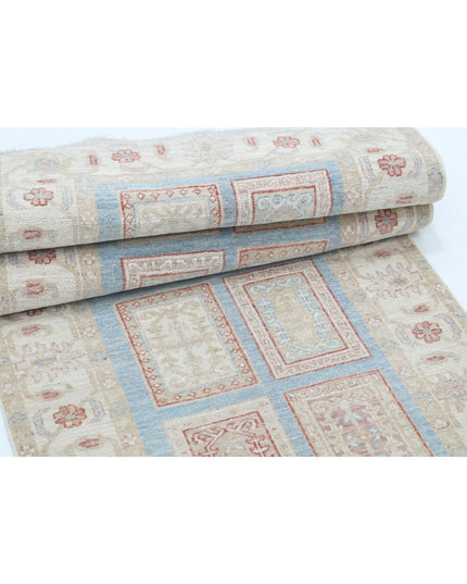 Serenity 2' 7" X 8' 2" Hand Knotted Wool Rug 2' 7" X 8' 2" (79 X 249) / Blue / Wool