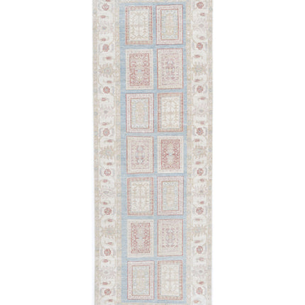Serenity 2' 7" X 8' 2" Hand Knotted Wool Rug 2' 7" X 8' 2" (79 X 249) / Blue / Wool