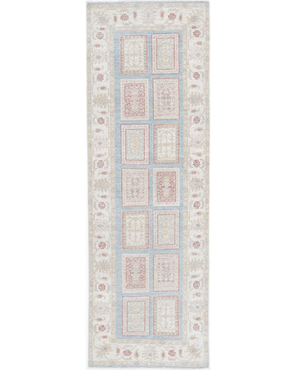 Serenity 2' 7" X 8' 2" Hand Knotted Wool Rug 2' 7" X 8' 2" (79 X 249) / Blue / Wool
