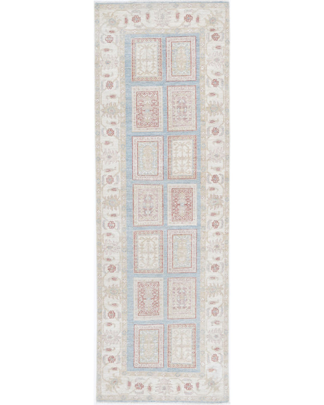 Serenity 2' 7" X 8' 2" Hand Knotted Wool Rug 2' 7" X 8' 2" (79 X 249) / Blue / Wool