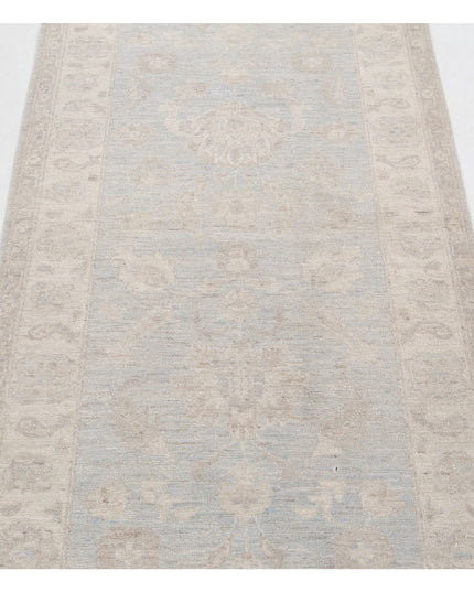 Serenity 2' 8" X 8' 1" Hand Knotted Wool Rug 2' 8" X 8' 1" (81 X 246) / Grey / Wool