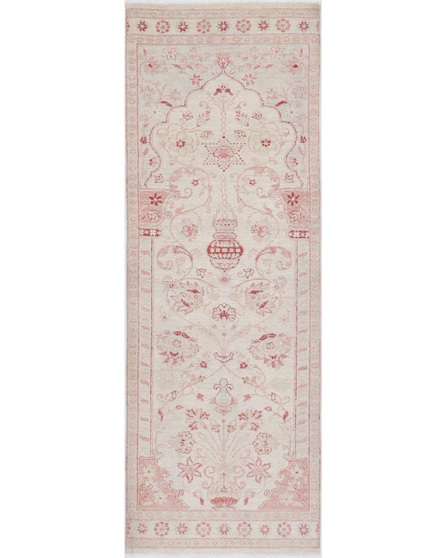 Serenity 2' 7" X 7' 9" Hand Knotted Wool Rug 2' 7" X 7' 9" (79 X 236) / Ivory / Wool