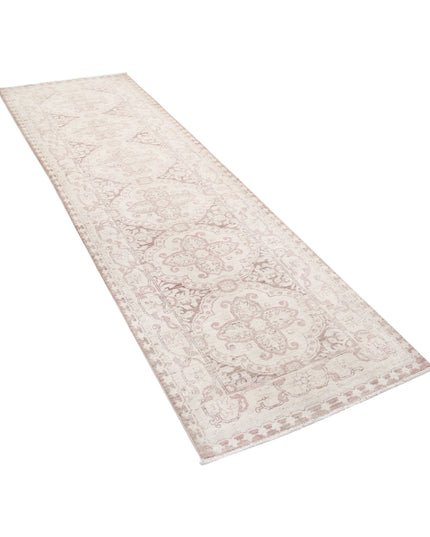 Serenity 2' 10" X 9' 1" Hand Knotted Wool Rug 2' 10" X 9' 1" (86 X 277) / Brown / Wool