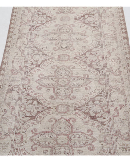 Serenity 2' 10" X 9' 1" Hand Knotted Wool Rug 2' 10" X 9' 1" (86 X 277) / Brown / Wool