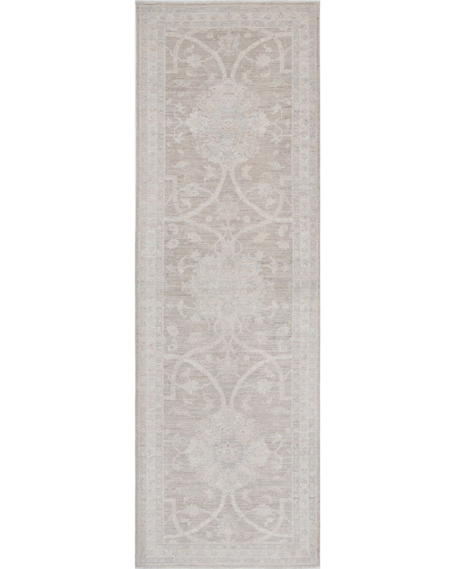 Serenity 2' 8" X 8' 5" Hand Knotted Wool Rug 2' 8" X 8' 5" (81 X 257) / Brown / Wool
