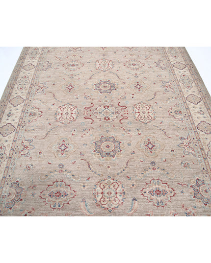 Serenity 6' 9" X 9' 0" Hand Knotted Wool Rug 6' 9" X 9' 0" (206 X 274) / Brown / Wool
