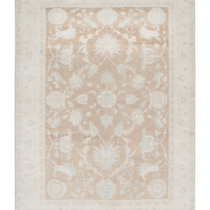Serenity 6' 5" X 8' 10" Hand Knotted Wool Rug 6' 5" X 8' 10" (196 X 269) / Brown / Wool
