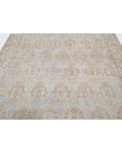 Serenity 7' 7" X 9' 5" Hand Knotted Wool Rug 7' 7" X 9' 5" (231 X 287) / Blue / Wool