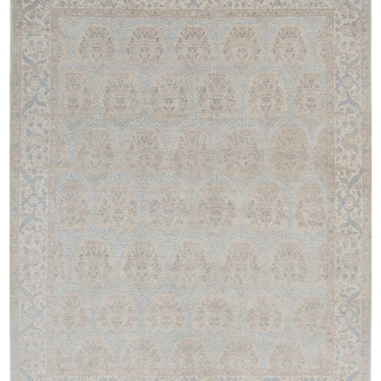 Serenity 7' 7" X 9' 5" Hand Knotted Wool Rug 7' 7" X 9' 5" (231 X 287) / Blue / Wool
