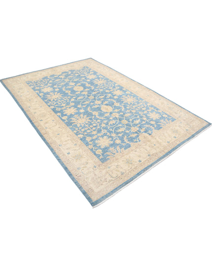 Serenity 5' 7" X 7' 11" Hand Knotted Wool Rug 5' 7" X 7' 11" (170 X 241) / Blue / Wool