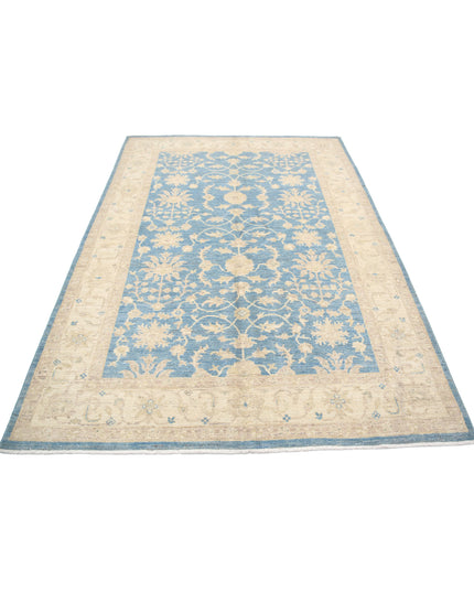 Serenity 5' 7" X 7' 11" Hand Knotted Wool Rug 5' 7" X 7' 11" (170 X 241) / Blue / Wool