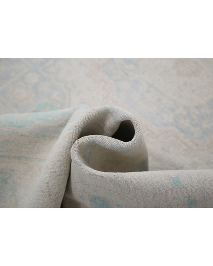 Serenity 6' 0" X 8' 6" Hand Knotted Wool Rug 6' 0" X 8' 6" (183 X 259) / Blue / Wool