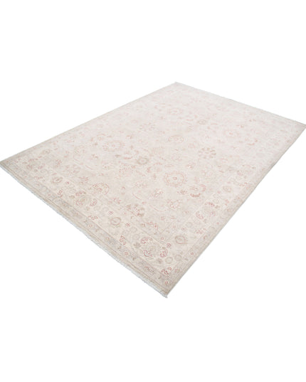 Serenity 5' 11" X 8' 3" Hand Knotted Wool Rug 5' 11" X 8' 3" (180 X 251) / Grey / Wool