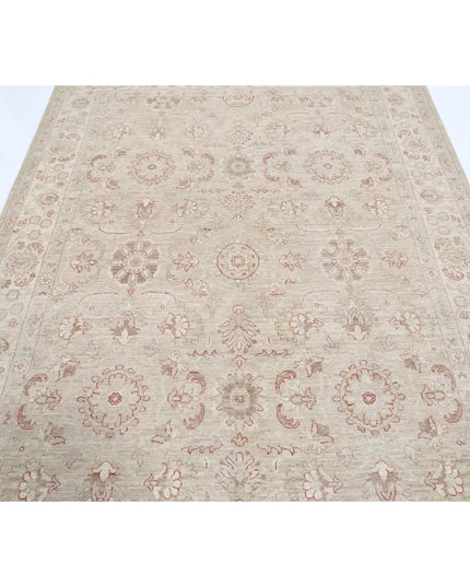 Serenity 5' 11" X 8' 3" Hand Knotted Wool Rug 5' 11" X 8' 3" (180 X 251) / Grey / Wool