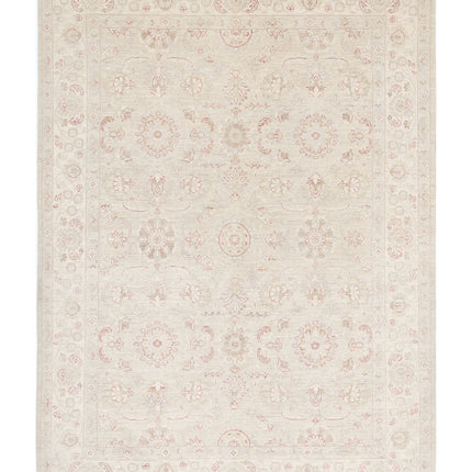 Serenity 5' 11" X 8' 3" Hand Knotted Wool Rug 5' 11" X 8' 3" (180 X 251) / Grey / Wool