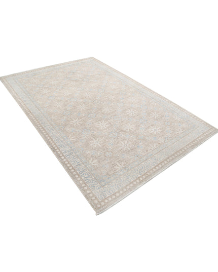 Serenity 5' 7" X 8' 5" Hand Knotted Wool Rug 5' 7" X 8' 5" (170 X 257) / Taupe / Wool