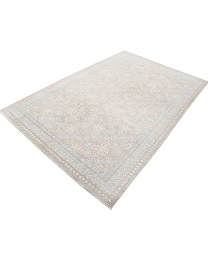 Serenity 5' 7" X 8' 5" Hand Knotted Wool Rug 5' 7" X 8' 5" (170 X 257) / Taupe / Wool