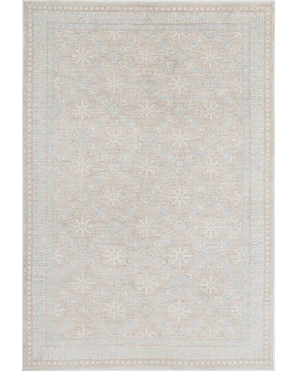 Serenity 5' 7" X 8' 5" Hand Knotted Wool Rug 5' 7" X 8' 5" (170 X 257) / Taupe / Wool
