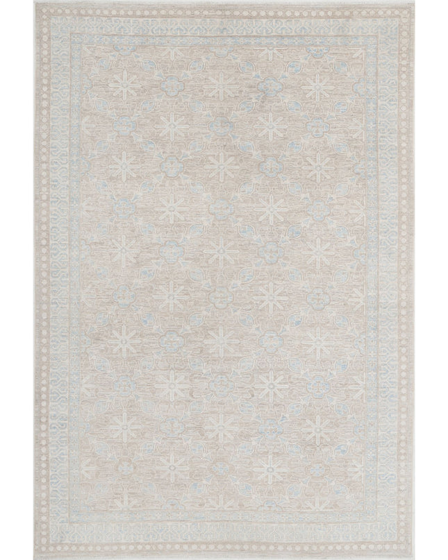 Serenity 5' 7" X 8' 5" Hand Knotted Wool Rug 5' 7" X 8' 5" (170 X 257) / Taupe / Wool