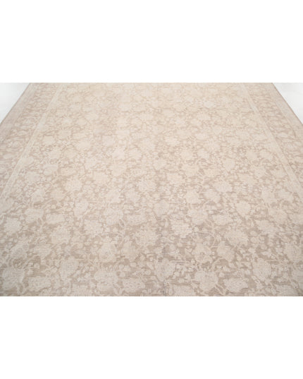 Serenity 9' 10" X 12' 10" Hand Knotted Wool Rug 9' 10" X 12' 10" (300 X 391) / Brown / Wool