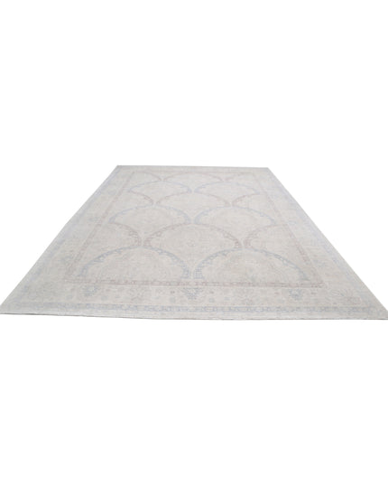 Serenity 9' 9" X 13' 8" Hand Knotted Wool Rug 9' 9" X 13' 8" (297 X 417) / Ivory / Wool
