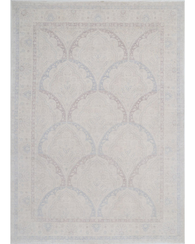 Serenity 9' 9" X 13' 8" Hand Knotted Wool Rug 9' 9" X 13' 8" (297 X 417) / Ivory / Wool