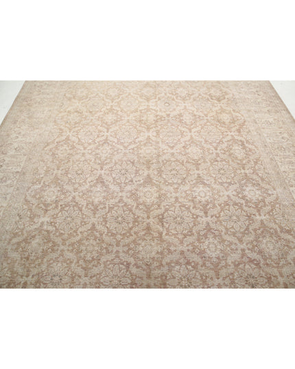 Serenity 8' 8" X 11' 7" Hand Knotted Wool Rug 8' 8" X 11' 7" (264 X 353) / Brown / Wool