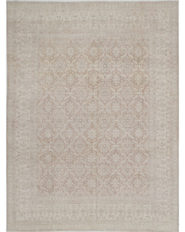 Serenity 8' 8" X 11' 7" Hand Knotted Wool Rug 8' 8" X 11' 7" (264 X 353) / Brown / Wool