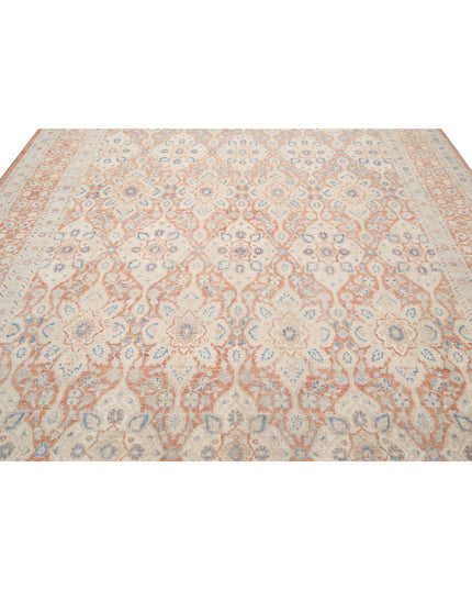 Serenity 9' 1" X 12' 4" Hand Knotted Wool Rug 9' 1" X 12' 4" (277 X 376) / Rust / Wool