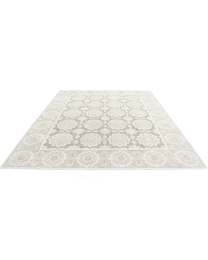 Serenity 8' 11" X 10' 6" Hand Knotted Wool Rug 8' 11" X 10' 6" (272 X 320) / Brown / Wool