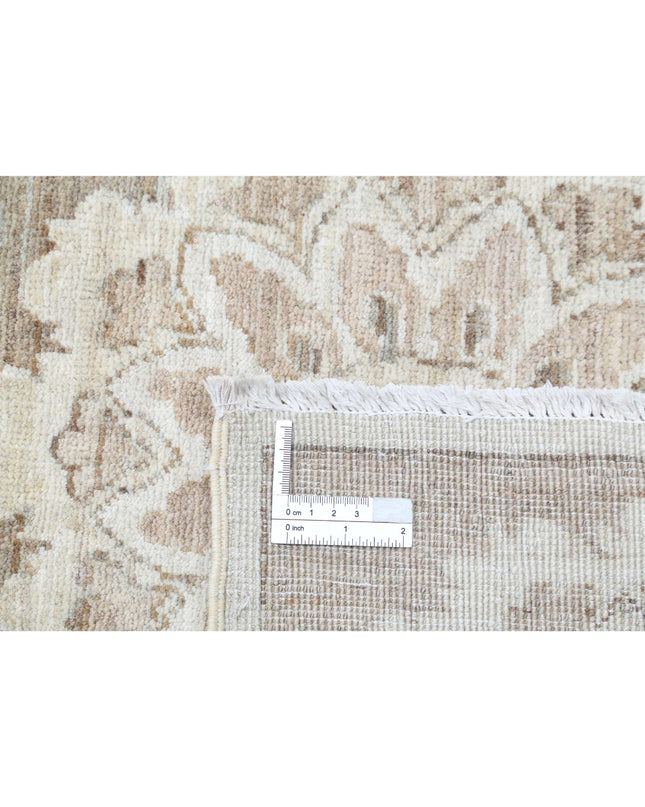 Serenity 8' 11" X 10' 6" Hand Knotted Wool Rug 8' 11" X 10' 6" (272 X 320) / Brown / Wool