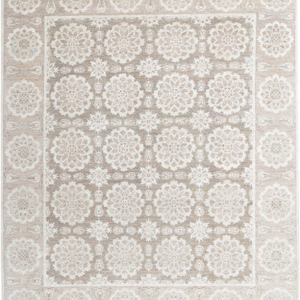 Serenity 8' 11" X 10' 6" Hand Knotted Wool Rug 8' 11" X 10' 6" (272 X 320) / Brown / Wool
