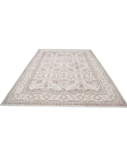 Serenity 8' 0" X 10' 9" Hand Knotted Wool Rug 8' 0" X 10' 9" (244 X 328) / Ivory / Wool
